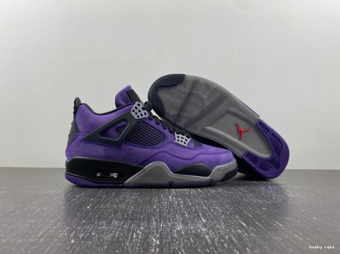 Cheap Husky Travis 4 x Purple Air Jordan Suede Scott 0713
